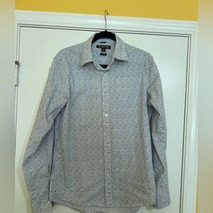 Michael Kors Unique Floral Artwork LONG SLEEVE SHIRT Medium